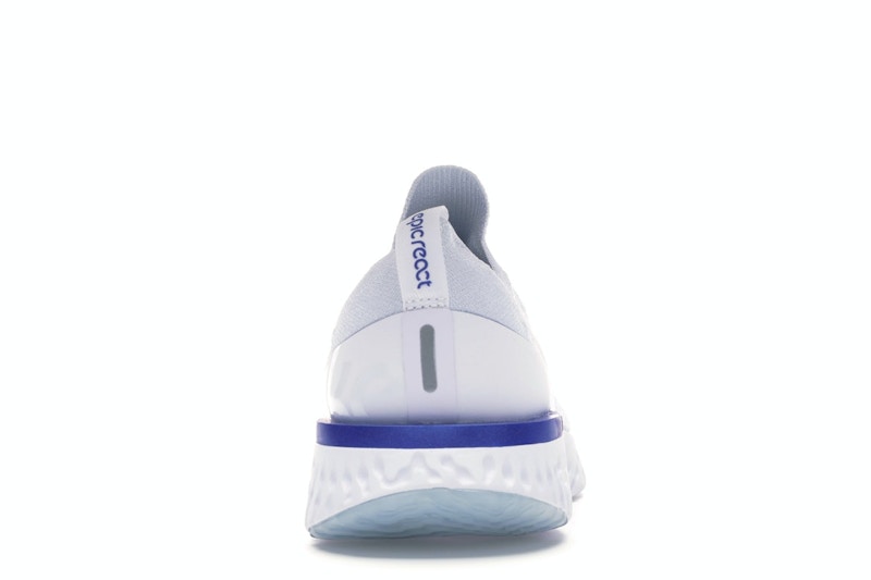 Nike Epic React Flyknit White Racer Blue (Women's)