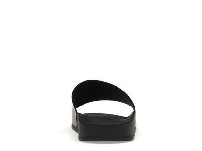 OFF-WHITE Drowning Man Logo Slides Black White FW21