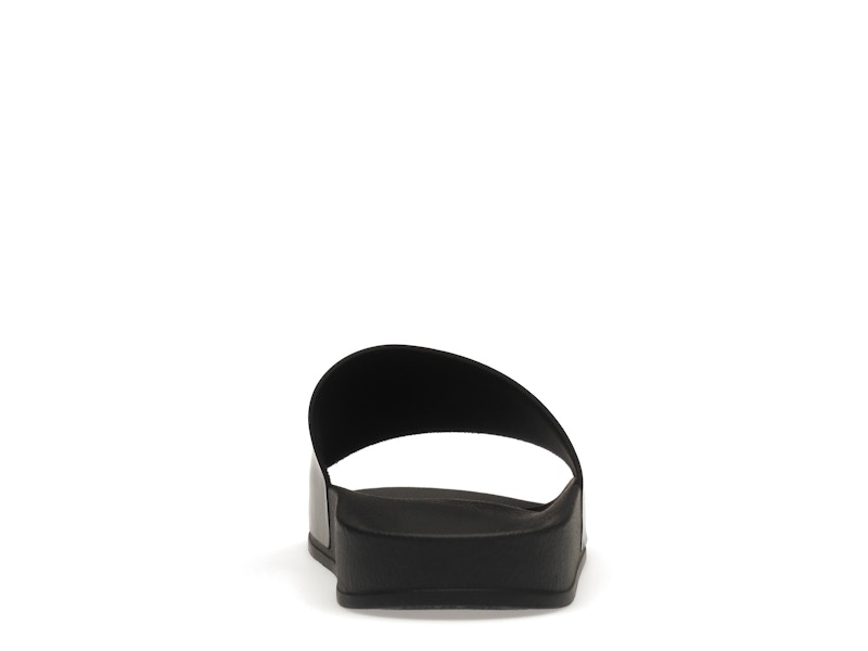 OFF-WHITE Drowning Man Logo Slides Black White FW21