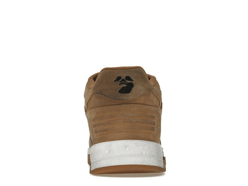 OFF-WHITE Out Of Office "OOO" Low Tops Distressed Brown White