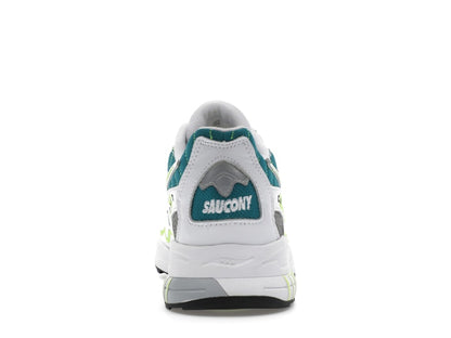 Saucony 3D Grid Hurricane White Green Lime