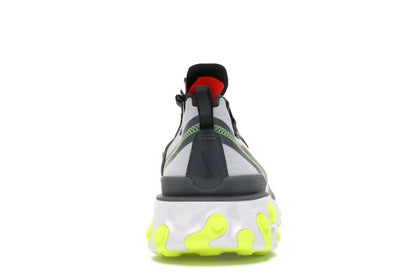 Nike React Element 55 Pure Platinum Bright Crimson Volt
