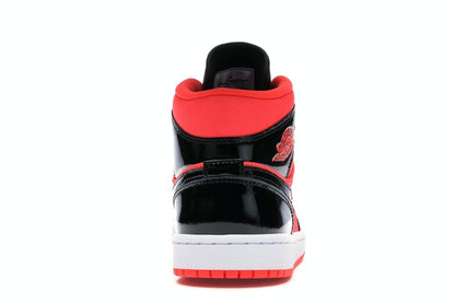 Jordan 1 Mid Hot Punch Black (Women's)