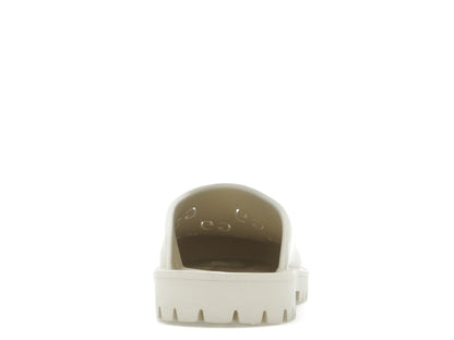 Gucci Slip-on Sandal Cut Out Monogram Mystic White
