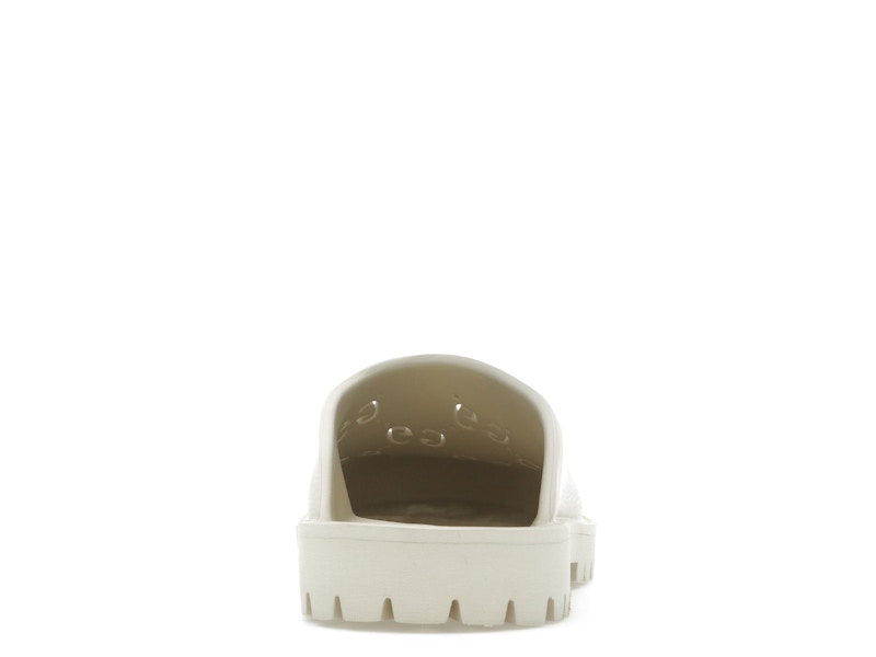 Gucci Slip-on Sandal Cut Out Monogram Mystic White