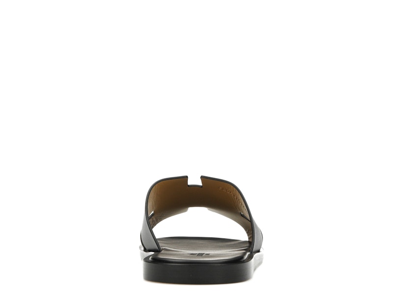 Hermes Izmir Sandal Noir Smooth Calfskin Leather