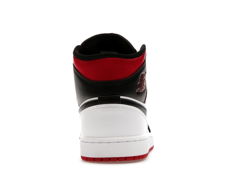 Jordan 1 Mid Gym Red Black Toe