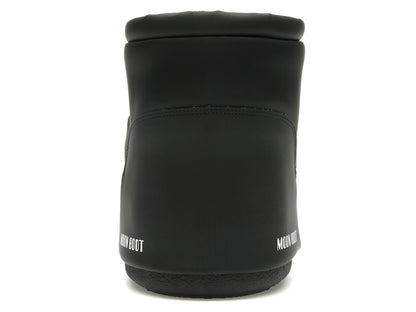 Moon Boot No Lace Rubber Boot Black
