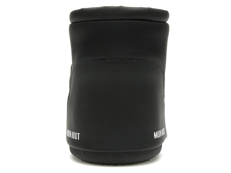 Moon Boot No Lace Rubber Boot Black