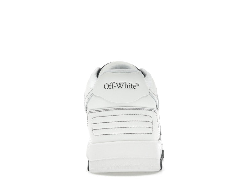 OFF-WHITE Out Of Office OOO Low Tops Black White