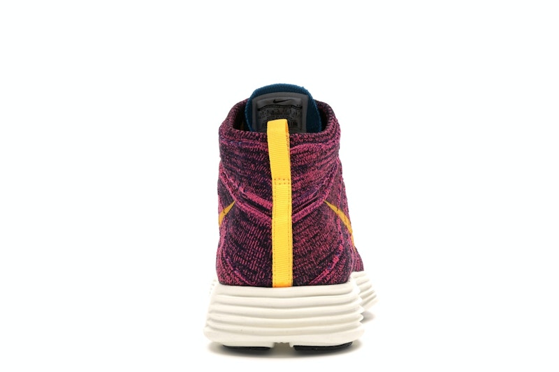 Nike Lunar Flyknit Chukka Grand Purple Laser Orange