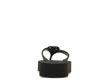 Gucci Chevron Thong Sandal Black Rubber
