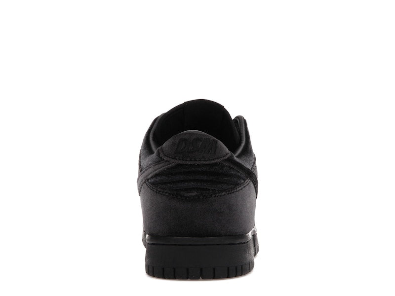Nike Dunk Low Dover Street Market Triple Black Velvet