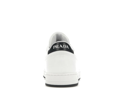 Prada Downtown Low Top Sneakers Leather White White Black