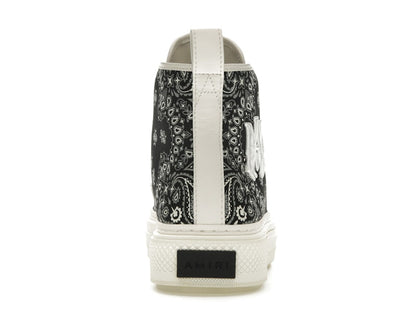 AMIRI Bandana Court Hi-top Sneaker Black White (Women's)