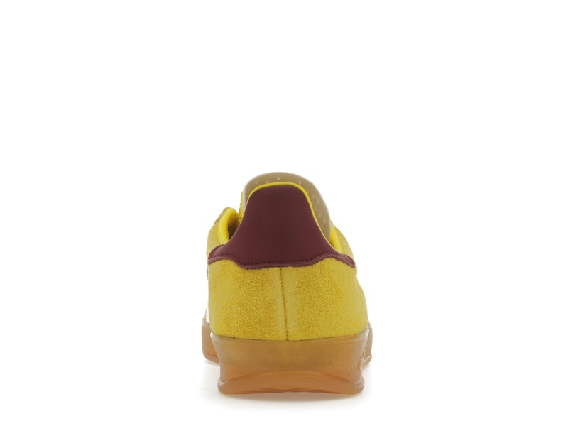 adidas Gazelle Indoor Bright Yellow Collegiate Burgundy (Women's)