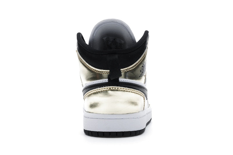 Jordan 1 Mid Metallic Gold Black White (PS)