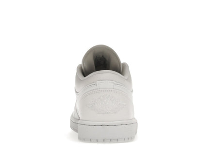 Jordan 1 Low Triple White Tumbled Leather