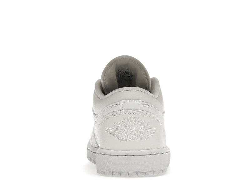 Jordan 1 Low Triple White Tumbled Leather