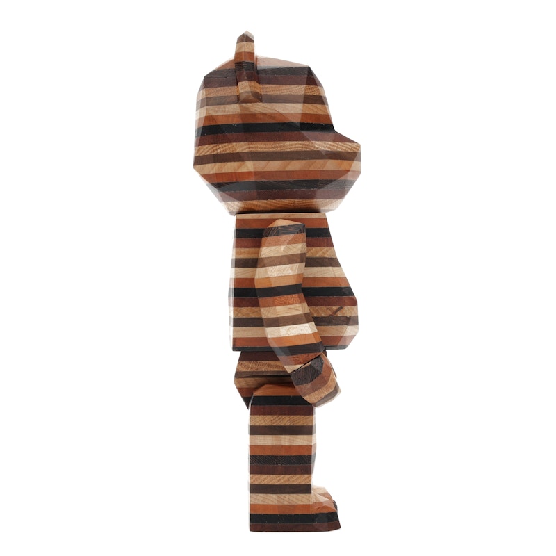 Bearbrick Karimoku Fragment Polygon-Horizon 400% Wood