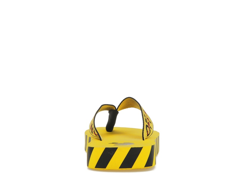 OFF-WHITE Industrial Flip Flops Yellow SS21