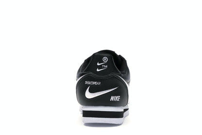 Nike Classic Cortez Mini Swoosh Black White