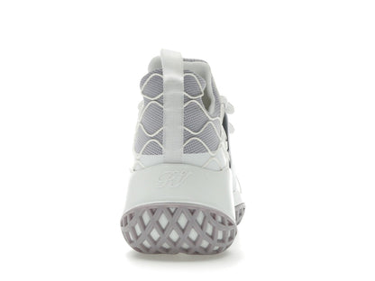 Roger Vivier Viv' Run Fabric White Purple Crystal Buckle (Women's)