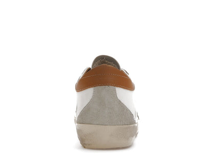 Golden Goose Super-Star White Vacchetta Tan Grey Suede Patch (Women's)