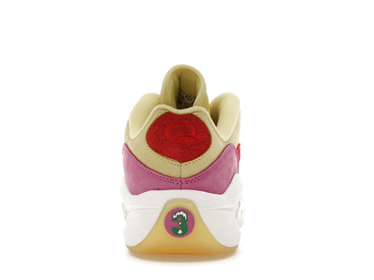Reebok Question Low BBC Ice Cream Running Dog Yellow Red