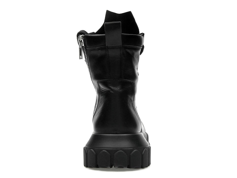 Rick Owens Lido Jumbo Laced Bozo Tractor Black