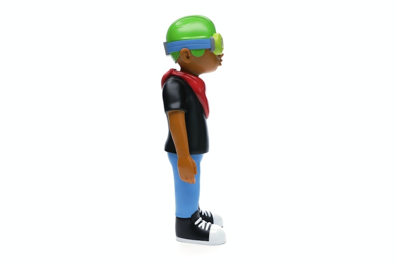 Hebru Brantley x Mindstyle Fly Boy Black Tee Vinyl Figure Multi