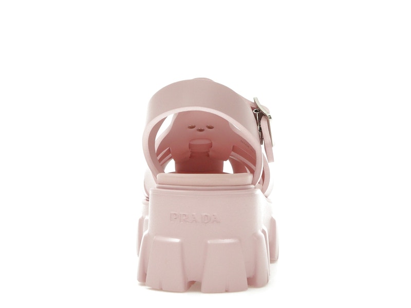 Prada Monolith Foam Rubber 55mm Sandals Alabaster Pink