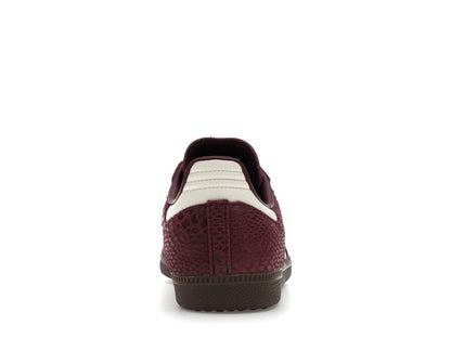 adidas Samba OG Snakeskin Maroon Cream White (Women's)