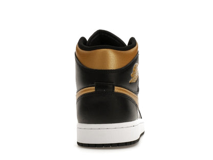 Jordan 1 Mid Black Metallic Gold