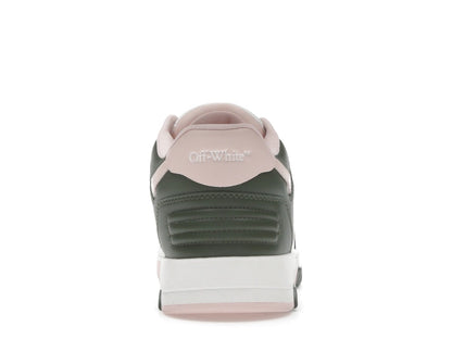 OFF-WHITE Out Of Office OOO Low Tops White Green Pink (Women's)
