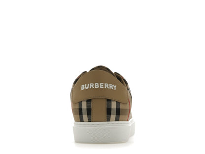 Burberry Vintage Check and Leather Sneakers Archive Beige Check Toe (Women's)