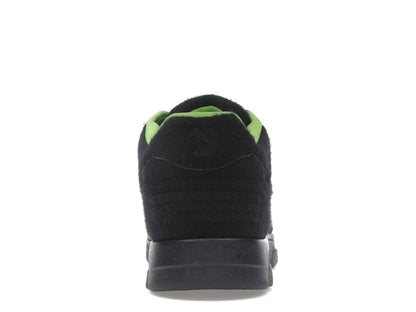 OFF-WHITE Out Of Office "OOO" Low Tops Black Green Wool
