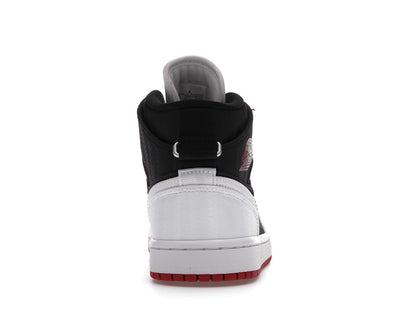 Jordan 1 Mid SE Utility Canvas White Black Gym Red (Women's)