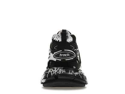 Balenciaga Track Graffiti Black White