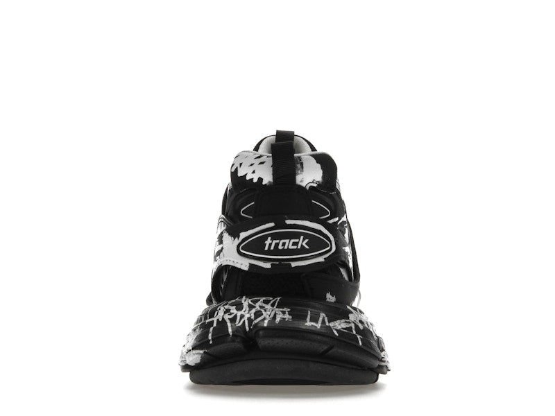 Balenciaga Track Graffiti Black White
