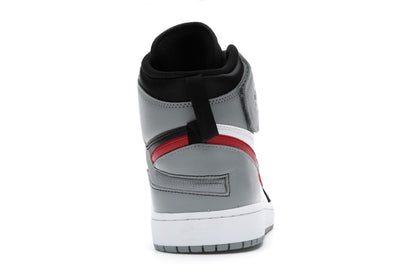Jordan 1 High FlyEase Black Particle Grey Gym Red