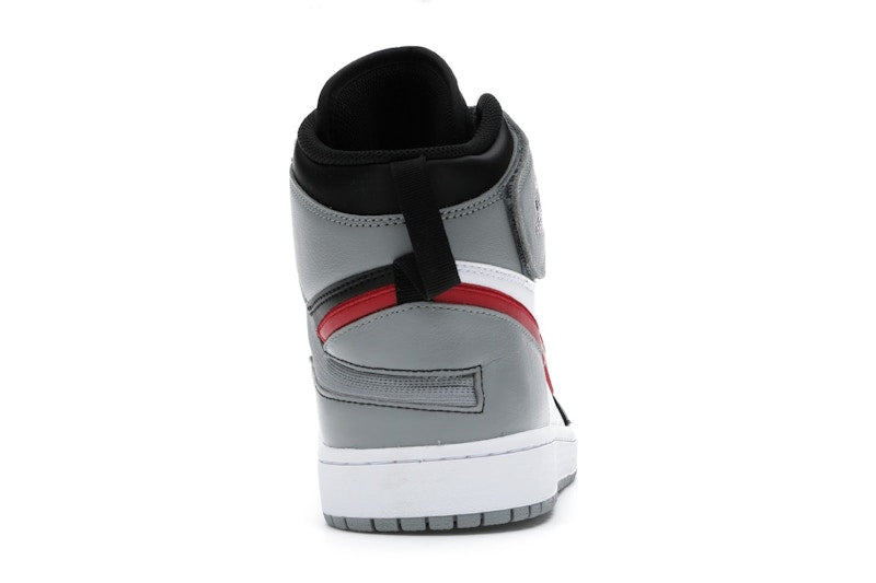Jordan 1 High FlyEase Black Particle Grey Gym Red