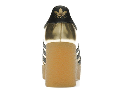 adidas x Gucci Gazelle Wedge Gold Metallic Black (Women's)