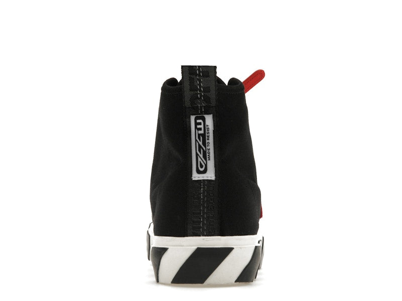 OFF-WHITE Vulcanized Hi Black Red Canvas