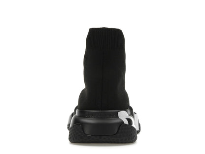 Balenciaga Speed Graffiti Trainers Black White Logo (Women's)