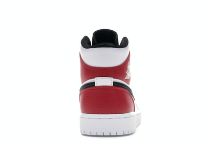 Jordan 1 Mid White Black Gym Red