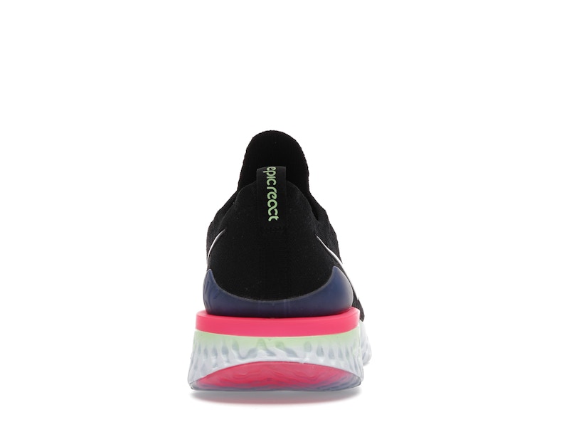 Nike Epic React Flyknit 2 Black Sapphire Hyper Pink