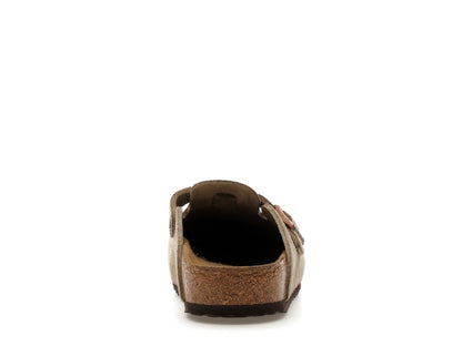 Birkenstock Boston Suede Taupe (Narrow Fit) (Kids)