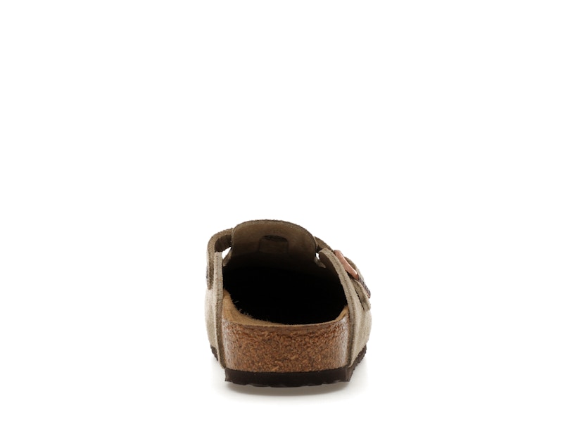 Birkenstock Boston Suede Taupe (Narrow Fit) (Kids)