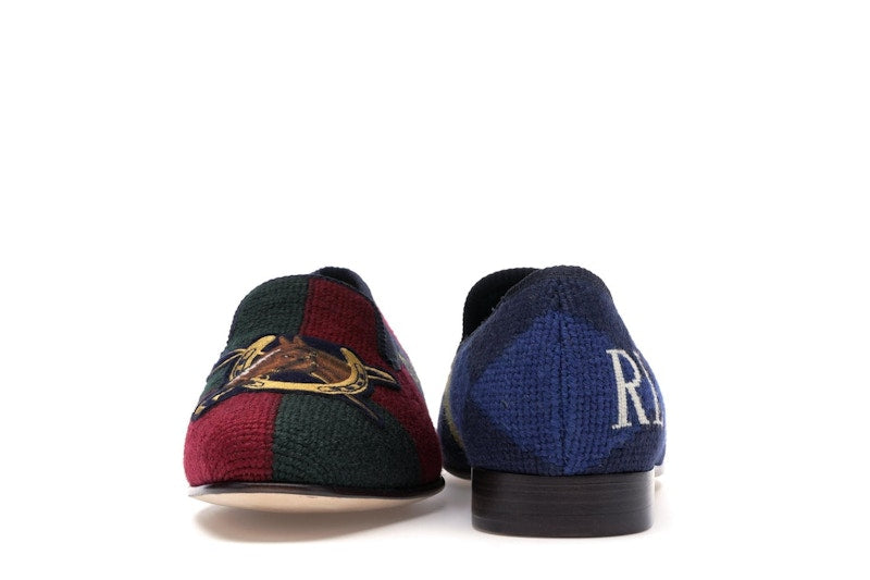 Ralph Lauren Formal Slipper Palace Engineered Equestrian Print
